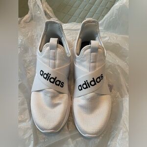 Adidas White Slip-On Shoes